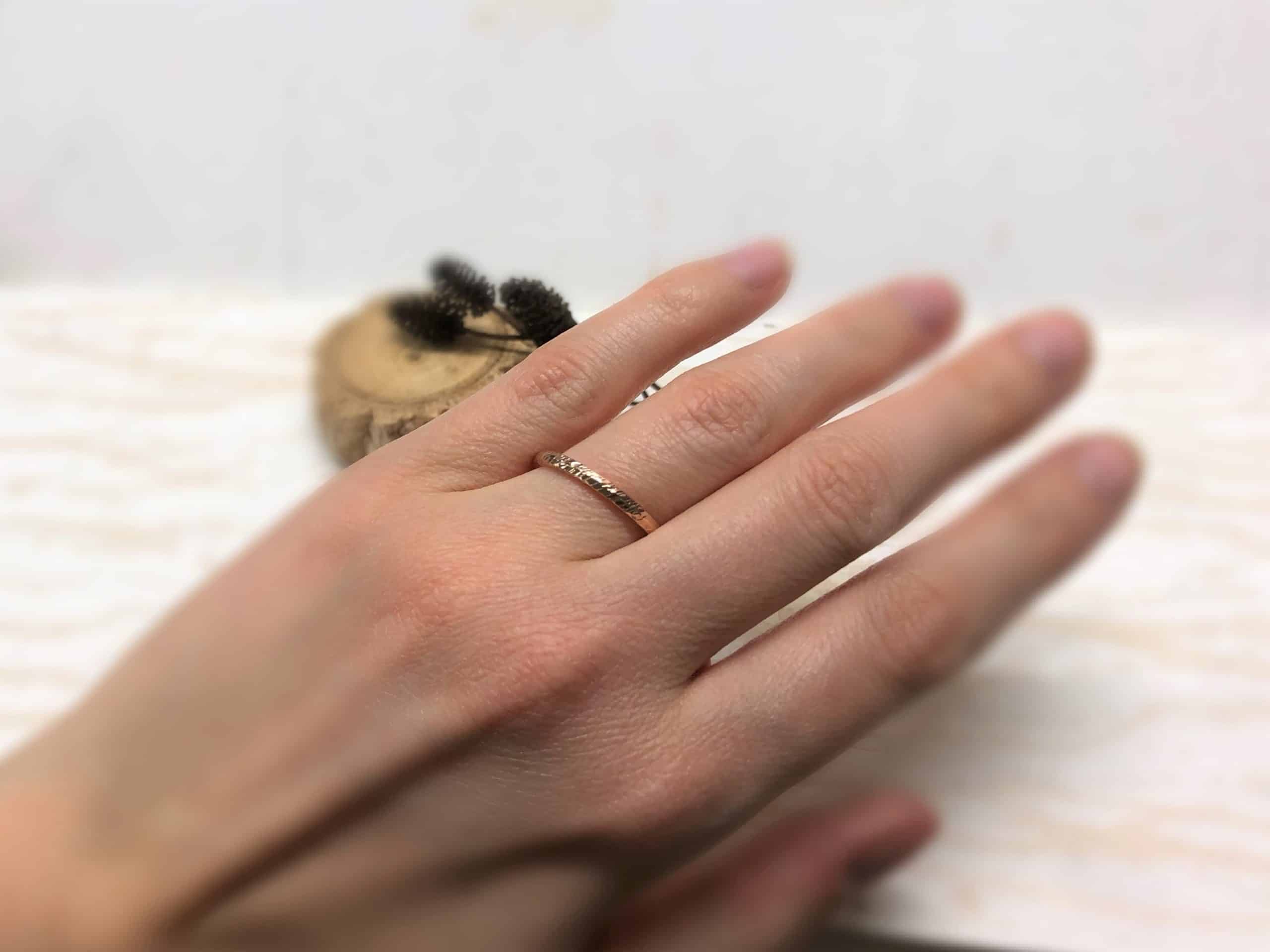 Verlobungsring mit Linien "Carnea" 6 Verlobungsring mit Linien "Carnea" – Bild 6