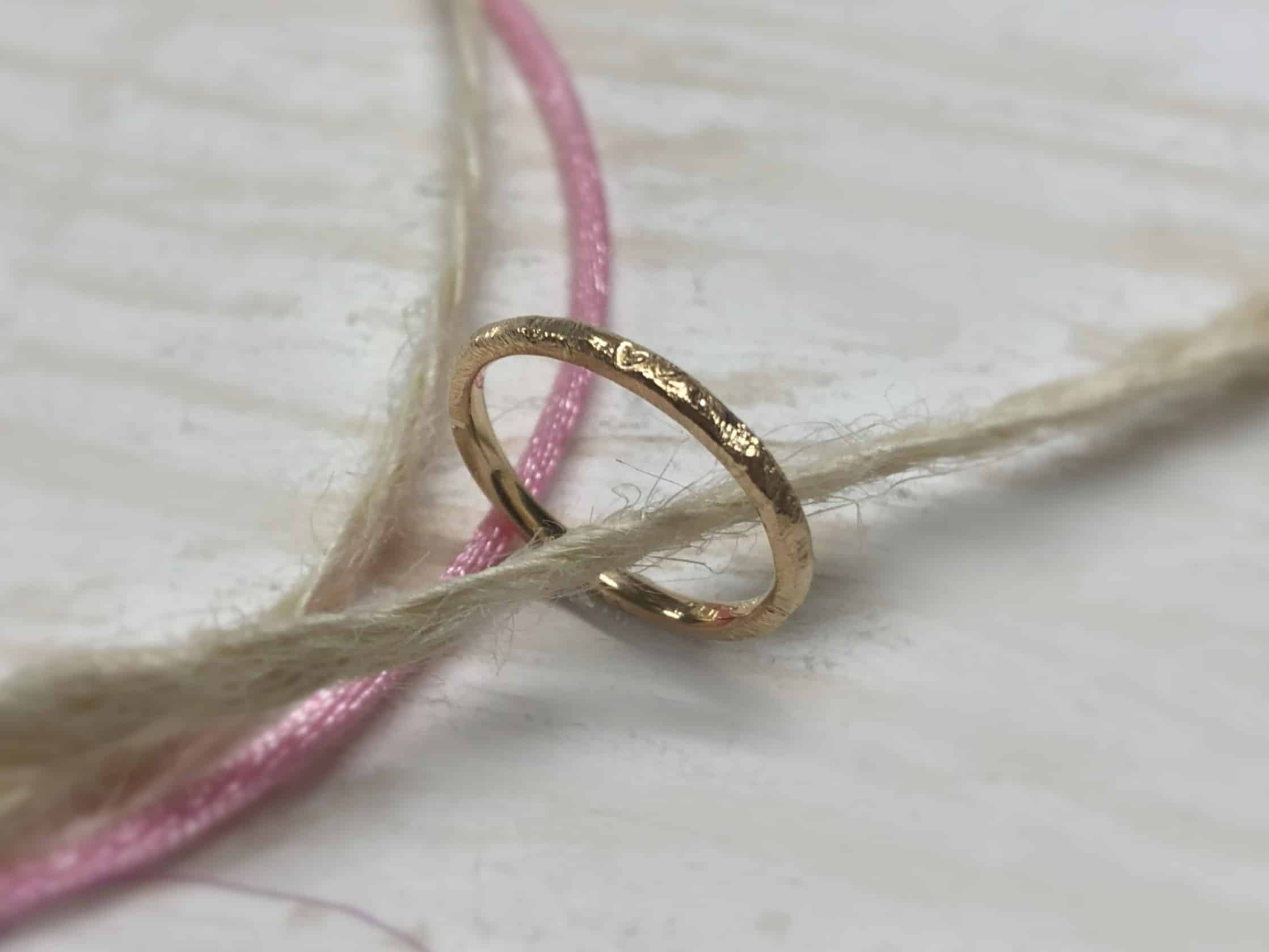 Rosegoldring mit zwei Herzen "Juventi" 6 Rosegoldring mit Herzchen Juventi