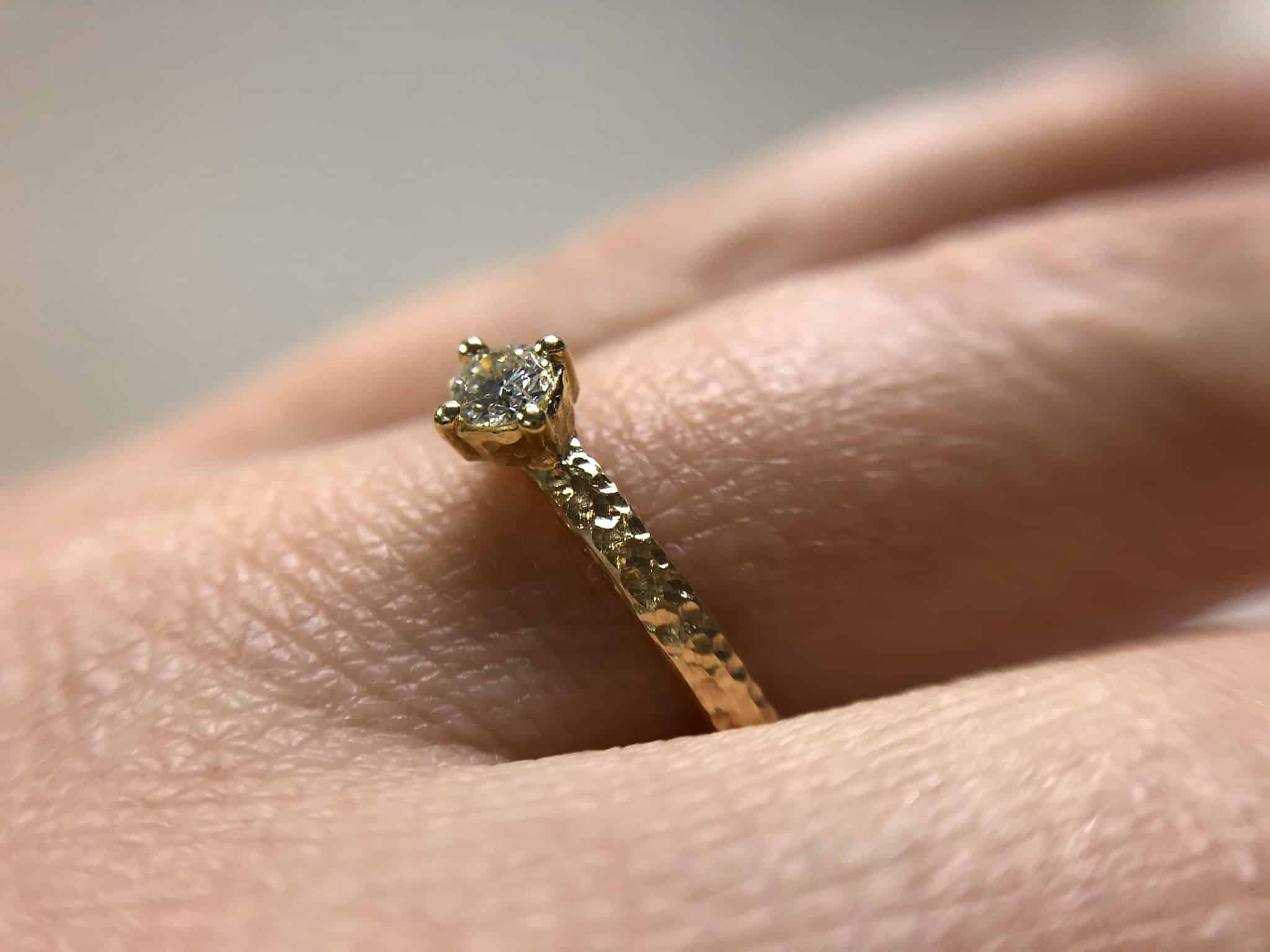 Rosegoldring mit Stein "Favora" 8 Rosegoldring mit Stein "Favora" – Bild 8